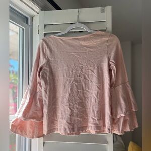 Pink Ella Moss sweater with flare sleeves